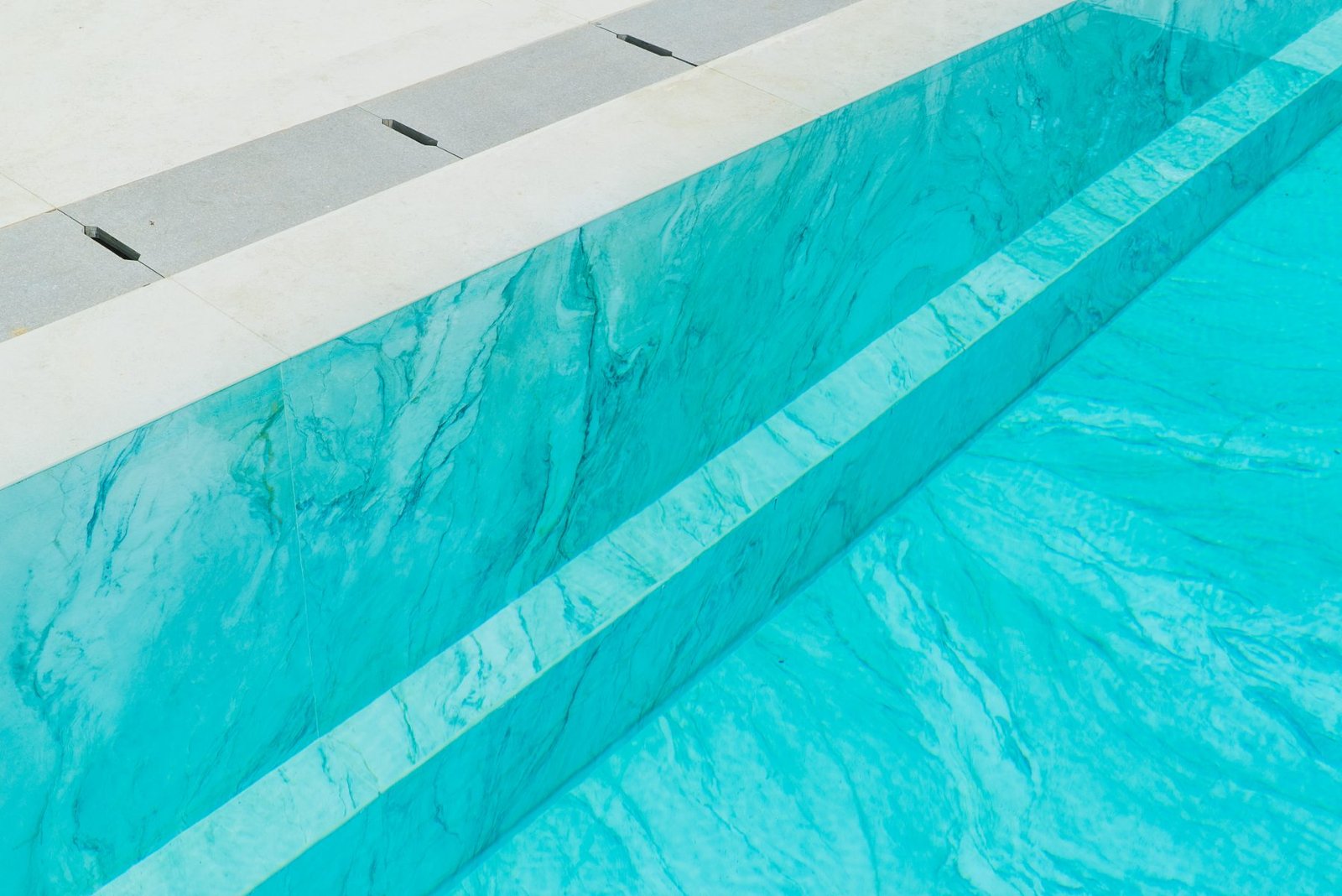 Pool, water-line detail